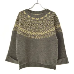 【FURFUR】柄編み長袖ニットセーター