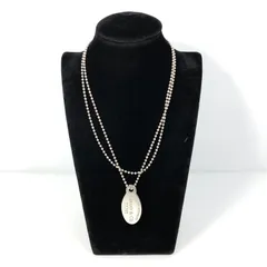 【中古品】TIFFANY&Co. ティファニー RETURN TO TIFFANY リターントゥ ティファニー オーバルタグ ネックレス ペンダント アクセサリー 【182-250827-hi-01-tag】