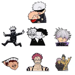 7個セット 呪術廻戦 ピンバッジ バッジ ブローチ チャーム アクセサリー グッズ