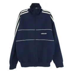 ヴィンテージ vintage adidas  Vintage アディダス ヴィンテージ 80s～90s 万国旗タグ トラック ジャケット ネイビー系 サイズ表記無【中古】