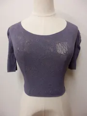 Chacott ノーソーイングショートトップ グレー Ｍサイズ 503F24