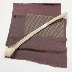 ［5973］帯締め 帯揚げ セット 立湧文様 縮緬 正絹 着物 帯絞め