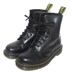 美品 DR. MARTENS ドクターマーチン 1460 8ホール レースアップ ショートブーツ サイズUK4 約23cm ブラック レディース 古着 中古 USED
