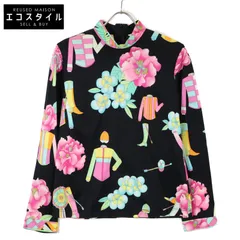 即購入可 ⭐︎ レオナール　leonard カットソー　花柄　42 19k10 LEONARD レオナール 長袖カットソー クルーネック 花柄 0389991