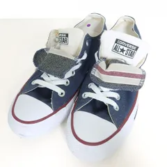 【タグ付き】コンバース ★チャックテイラー オールスター　ダブルタン スニーカー　紺系　＊ｋ4473