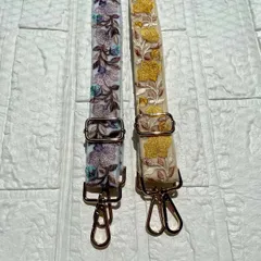 インド刺繍リボン　ショルダーストラップ　ショルダーベルト　スマホストラップ　ハンドメイド　＊No.35