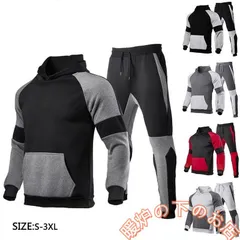 ゴルフウェア 上下セットアップ トレーナー スウェット パーカ チノパン スポーツウェア 秋冬 全5色 2点セット トレーニングウェア 部屋着 運動着051525