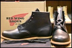 8D 良品 羽タグ 98年】レッドウィング 8165 アイリッシュセッター 黒