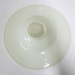 昭和 レトロ 電傘 平傘 大きい ランプシェード ミルクガラス 乳白色 現状品 ウラン? 併売