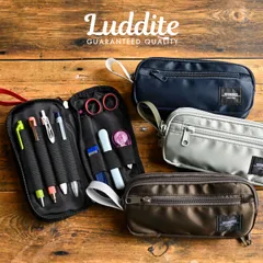 ペンケース LUDDITE ラダイト Resonance 大容量 リゾネートペンケース おしゃれ 機能的 シンプル 高校生 中学生 社会人 男性 女性 文具 文房具 整理 整頓 筆箱 ふで箱 丈夫 ナイロン ブラック