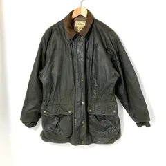 L.L.Bean エルエルビーン オイルドジャケット フィールドコート ワックスコットン  レディース Mサイズ ダークオリーブ アウター A15141◆のサムネイル