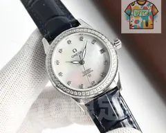 【今日特価】Omega オメガ レディースジュエルリーシリーズ 真珠母貝ダイヤル