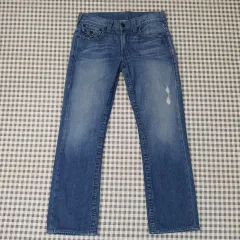 トゥルーレリジョン ワイド デニム ズボン 男性 31