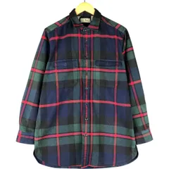 古着 ~90年代 エルエルビーン L.L.Bean CHAMOIS CLOTH SHIRT シャミーシャツ 長袖 フランネルチェックシャツ メンズM相当/eaa600863