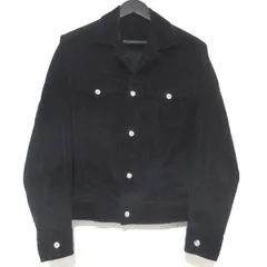 美品 BAGUTTA バグッタ シルバーボタン ストレッチ コーデュロイ Gジャンタイプ ブルゾン ジャケット NCLINT 10696 Sサイズ ブラック メンズ 古着 中古 USEDのサムネイル