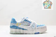 LV（ルイヴィトン）Louis Vuitton Trainer Sneaker Low レジャースポーツカルチャーユニセックススケートシューズ