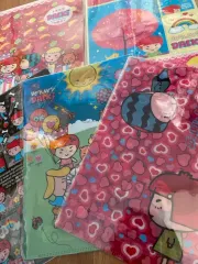 レトロ文具 2008年 딸기 L字 ファイル 5種 まとめ