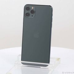 〔中古品〕 iPhone11 Pro Max 256GB ミッドナイトグリーン MWHM2J／A SIMフリー【258】