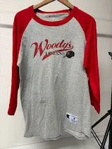 CHAMPION ラグラン 長袖Tシャツ グレー M US古着