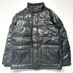 old UNIQLO ユニクロ ダウン 黒 光沢 00s y2k  XL