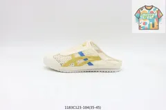 【今日特価】ASICS アサイックス サミードレス ホワイトイエローブルー 1183C123-104