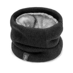 ネックウォーマー ネックガード フェイスマスク ブラック 黒 防寒 保温 裏起毛 暖かい 冬用 マフラー スヌード メンズ レディース キッズ 子供 スポーツ サッカー 野球 スキー スノボ 自転車 バイク 通勤 通学 アウトドア ランニング シンプル