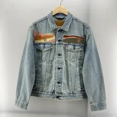 【中古】LEVI'S PREMIUM 刺繍トラッカージャケット インディゴ S PC9-72334 リーバイス[24]