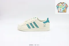 【今日特価】Adidas アディダス クラシックス スーパースター ロートップスケートシューズ ホワイトブルー AD0001