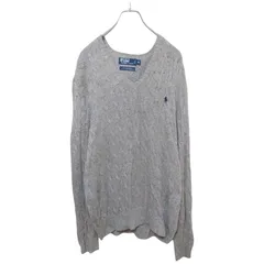 【Ralph Lauren】90's Silk ケーブルニット A-3082
