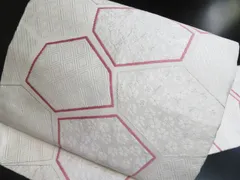 a2506-8 名古屋帯 九寸 美品 正絹 着物 名古屋仕立て