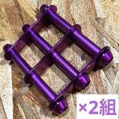 ブルー 5組セット 腰道具 腰袋 2連2段チェーン ニックス風ベルトループ