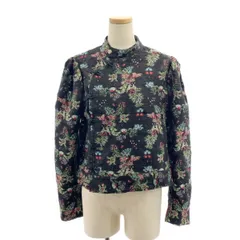 【美品】  noir kei ninomiya / ノワールケイニノミヤ | 2025AW | 総柄 ジャガード チャイナ ジャケット / チュール総裏地 | S | ブラック/マルチカラー | レディース