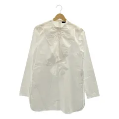 YOKO CHAN / ヨーコチャン | ボリュームラッフル コットン シャツ | F | ホワイト | レディース