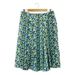 MARGARET HOWELL / マーガレットハウエル | 総柄 プリーツ スカート | 3 | マルチカラー | レディース