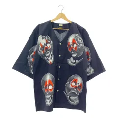 【美品】  WACKO MARIA / ワコマリア | 2022SS | 56 Tattoo Studio / DABO SHIRT ダボシャツ | S | ブラック | メンズ