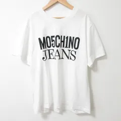 良品 24SS MOSCHINO JEANS モスキーノジーンズ  ロゴプリント オーバーサイズ Tシャツ カットソー サイズM ホワイト レディース 古着 中古 USED 良品 24SS MOSCHINO JEANS モスキーノジーンズ ロゴプリント オーバー