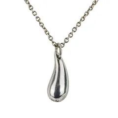 良品 Tiffany&Co ティファニー エルサペレッティ SV925 ティアドロップ ネックレス シルバー レディース 古着 中古 USED