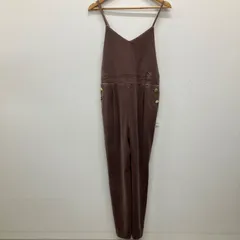 AP60　美品　GRACE CLASS　グレースクラス　 サロペット　ベロアストレッチサロペ　オールインワン　ベロア　ベージュ　上品　 フェミニン　タグ付き　レディースのサムネイル