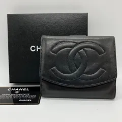 ⭐️得値⭐️CHANEL 人気のラムスキン 二つ折り財布 ギャランティーカード.箱付き 703