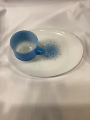 オールドストック　ファイヤーキング　モザイク　スナックセット　4客セット　箱付き オールドストック ファイヤーキング モザイク スナックセット 4客