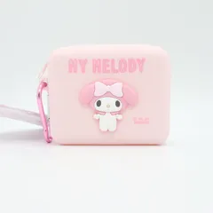 【未使用アウトレット20％OFF】 マイメロディ サンリオ シリコーン素材のミニポーチ ポーチ ミニ 小物入れ ケース シリコンポーチ シリコン キーホルダー ホルダー キャラクター グッズ おしゃれ
