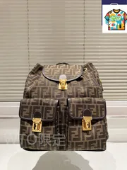 【今日特価】Fendi フェンディ クラシックプリント バックパック 復古感溢れる百搭デザイン