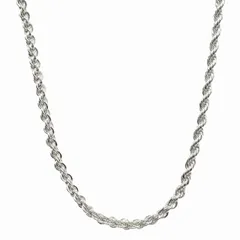 新品仕上げ済 新同 極美品 ティファニー vintage TIFFANY & CO. ツイスト ロープ ラージ ロング チェーン ネックレス アクセサリー ジュエリー SV925 オールド ヴィンテージ ビンテージ アーカイブ サイズ60cm シルバー ◆11