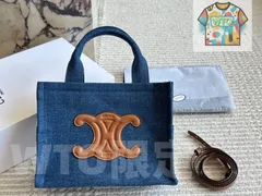 【今日特価】C?LINE 2023SS デニム ショッピングバッグ-WTO輸入2
