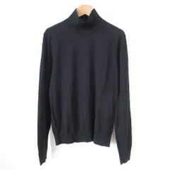 美品 24AW theory セオリー Regal Wool Tneck PN タートルネック プルオーバー ニット セーター 01-4301710 M ブラック レディース 古着 中古 USED