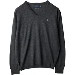 古着 ラルフローレン Ralph Lauren POLO RALPH LAUREN WASHABLE MERINO WOOL Vネック ニットセーター メンズM相当/eaa595280