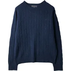 古着 ブルックスブラザーズ Brooks Brothers ケーブル編み メリノウールニットセーター メンズM相当/eaa595287