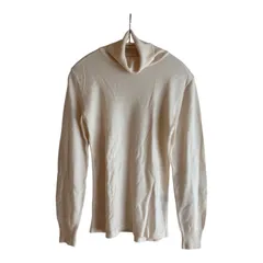 Z1593Munsingwear マンシングウェア タートルネックニット 日本製 ベージュ レディース LG(4)サイズ