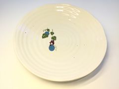 美品】有田焼 其泉窯 染錦木の実 銘々皿 賞美堂本店 中皿 和食器