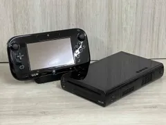 【ジャンク】 Wii U 本体 ブラック 32G 、ゲームパッド、スタンドセット